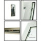 Fenêtre PVC - OB - Triple Vitrage - Tirant gauche - Poignée à droite - Bicolore Blanc & Anthracite