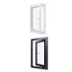 Ventana de PVC - LxH 600x1000 mm - Acristalamiento triple - Interior bicolor blanco/exterior antracita Manilla derecha