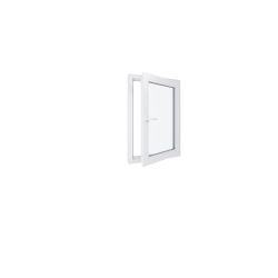 Ventana de PVC - LxH 700x1000 mm - Acristalamiento triple - Blanca - Manilla izquierda