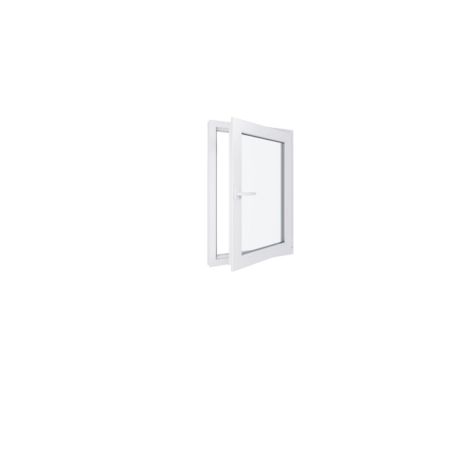 Ventana de PVC - LxH 700x1000 mm - Acristalamiento triple - Blanca - Manilla izquierda