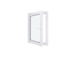 Fenêtre PVC - LxH 700x1000 mm -Triple Vitrage - Blanc -poignée à droite