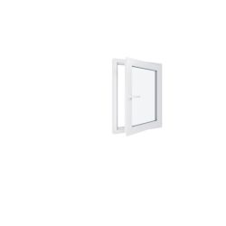 Ventana de PVC - LxH 700x900 mm - Acristalamiento triple - Blanca - Manilla izquierda