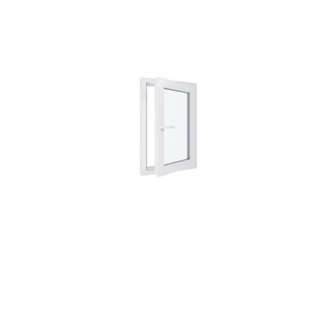 Ventana de PVC - LxH 600x900 mm - Triple acristalamiento - Blanca - Manilla izquierda