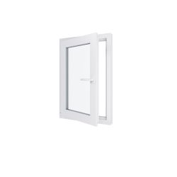 Fenêtre PVC - LxH 600x900 mm -Triple Vitrage - Blanc -poignée à droite