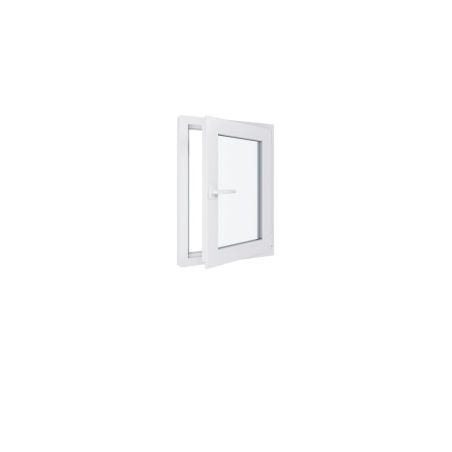 Ventana de PVC - LxH 600x800 mm - Acristalamiento triple - Blanca - Manilla izquierda