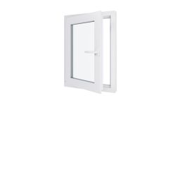 Fenêtre PVC - LxH 600x800 mm -Triple Vitrage - Blanc -poignée à droite