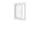 Ventana de PVC - LxH 600x800 mm - Acristalamiento triple - Blanca - Manilla derecha