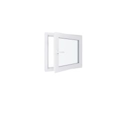 Fenêtre PVC - LxH 800x700 mm -Triple Vitrage - Blanc -poignée à gauche