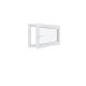 Ventana de PVC - LxH 1000x600 mm - Acristalamiento triple - Blanca - Manilla izquierda