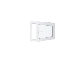 Ventana de PVC - LxH 900x600 mm - Acristalamiento triple - Blanca - Manilla izquierda