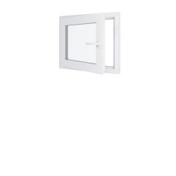 Fenêtre PVC - LxH 700x600 mm -Triple Vitrage - Blanc -poignée à droite