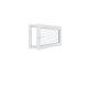 Ventana de PVC - LxH 1100x600 mm - Acristalamiento triple - Blanca - Manilla izquierda