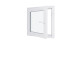 Ventana de PVC - LxH 900x900 mm - Acristalamiento triple - Blanca - Manilla derecha