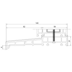 Appui de fenêtre anthracite 500 mm